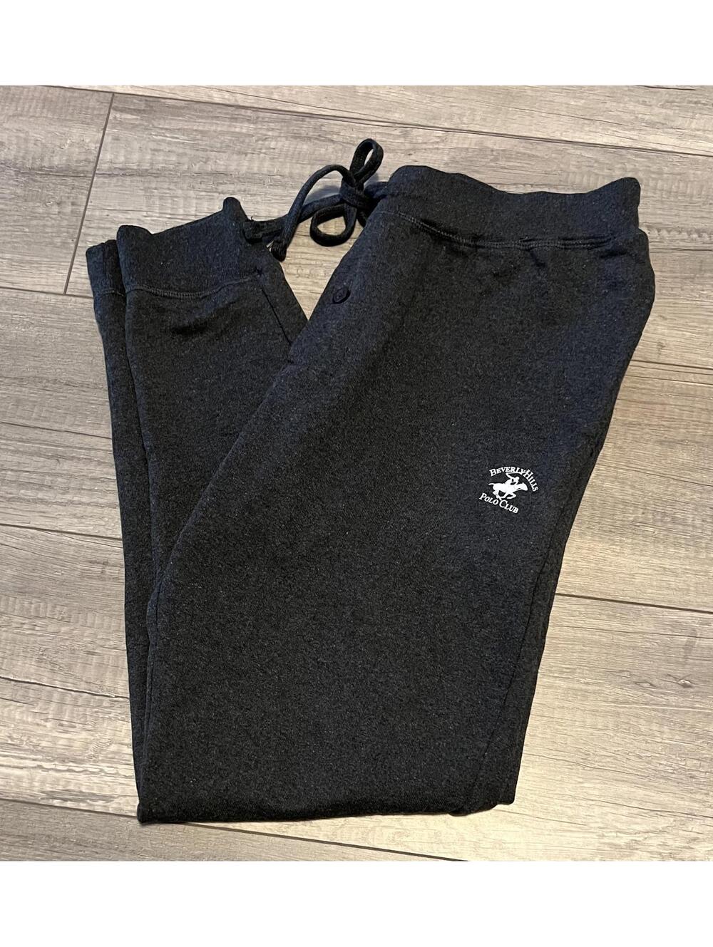 Beverly Hills Polo Club Charcoal Joggers Medium Athleisure Streetwear Casual M